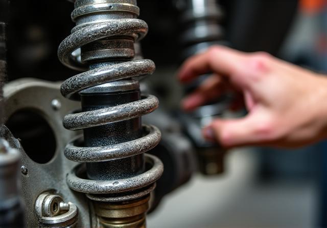 Gedetailleerde controle van schokbrekers en rubbers